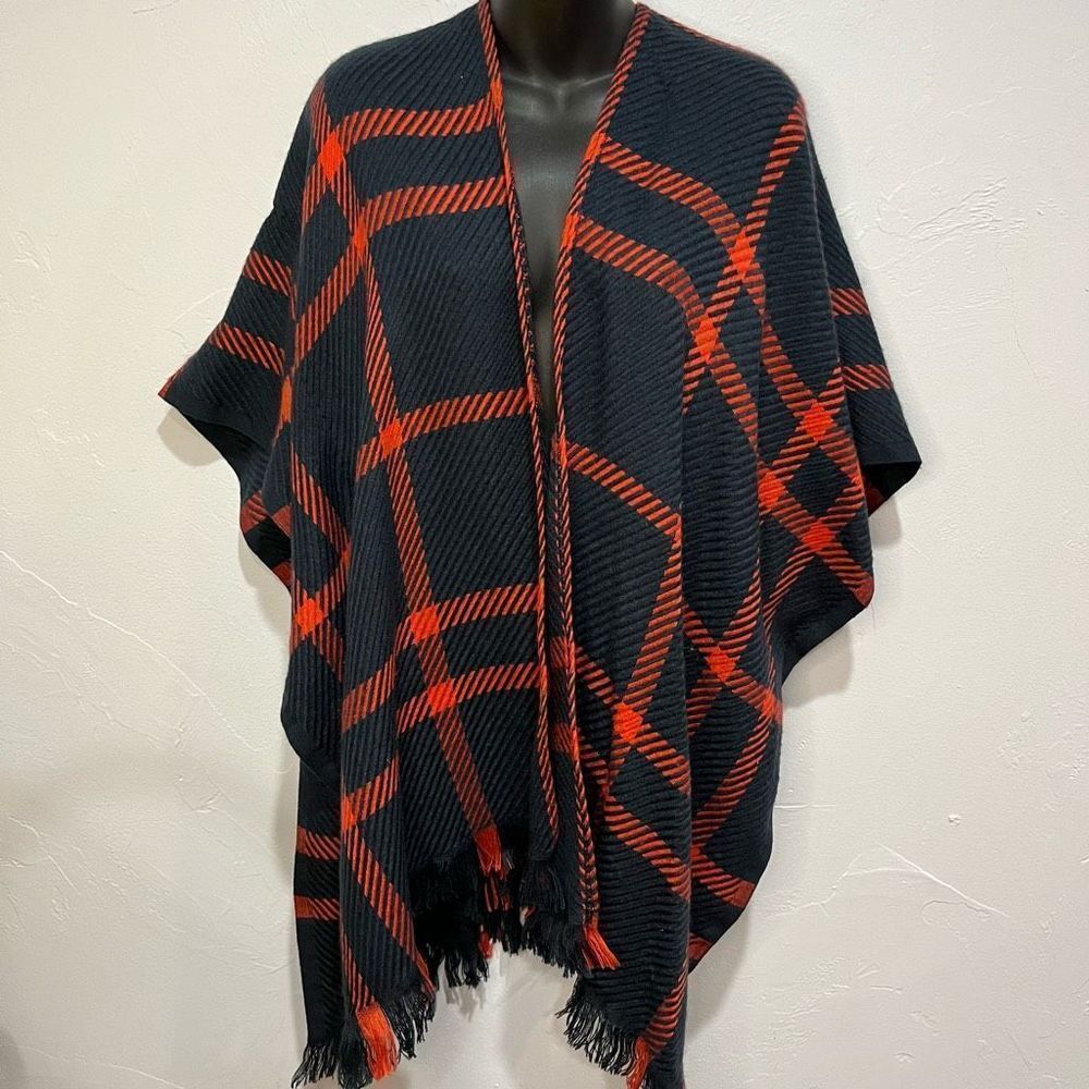 Ann Taylor LOFT Women red/Blue oversized  Cardigan XS   